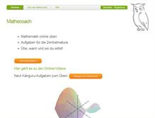 Tablet Screenshot of mathecoach.net